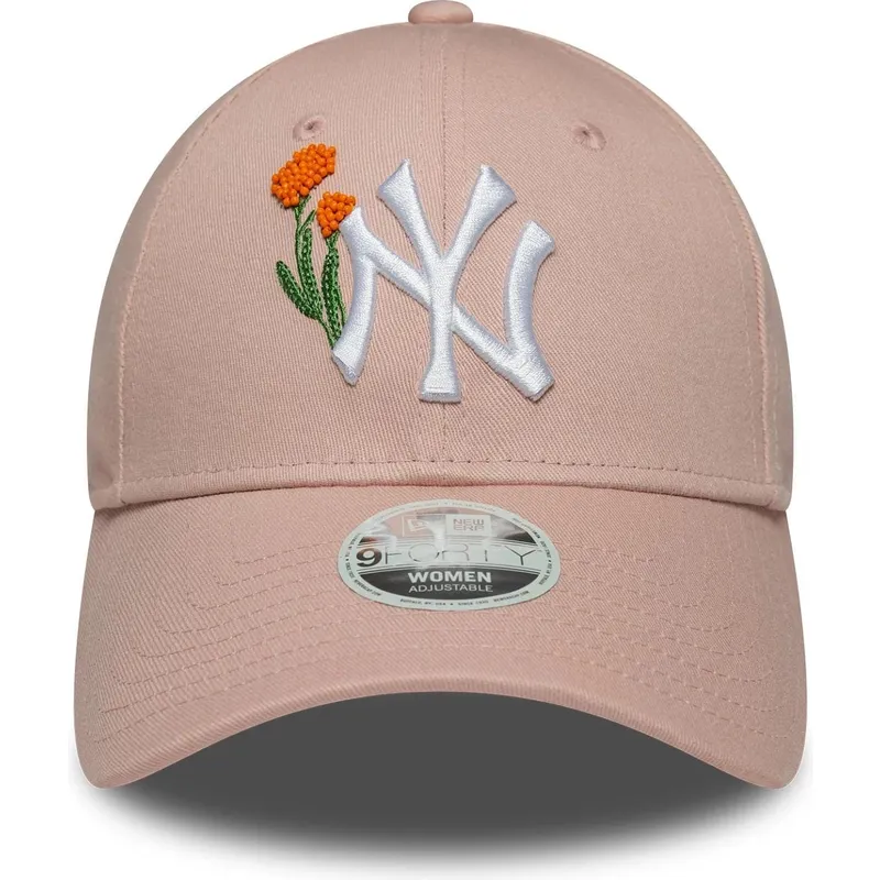 rozowa-regulowana-czapka-z-daszkiem-dla-kobiet-9forty-beaded-new-york-yankees-mlb-new-era