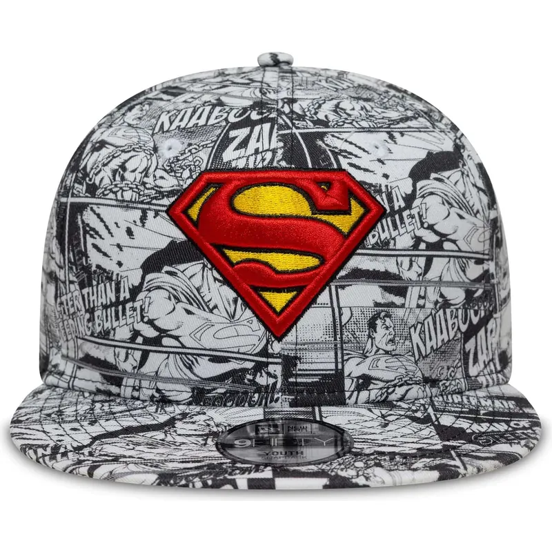 czarna-plaska-czapka-snapback-dla-chlopca-9fifty-all-over-print-superman-dc-comics-new-era