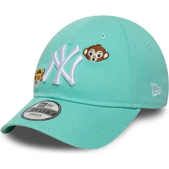 Casquette courbée verte ajustable pour enfant 9FORTY Animal Icon New York Yankees MLB New Era