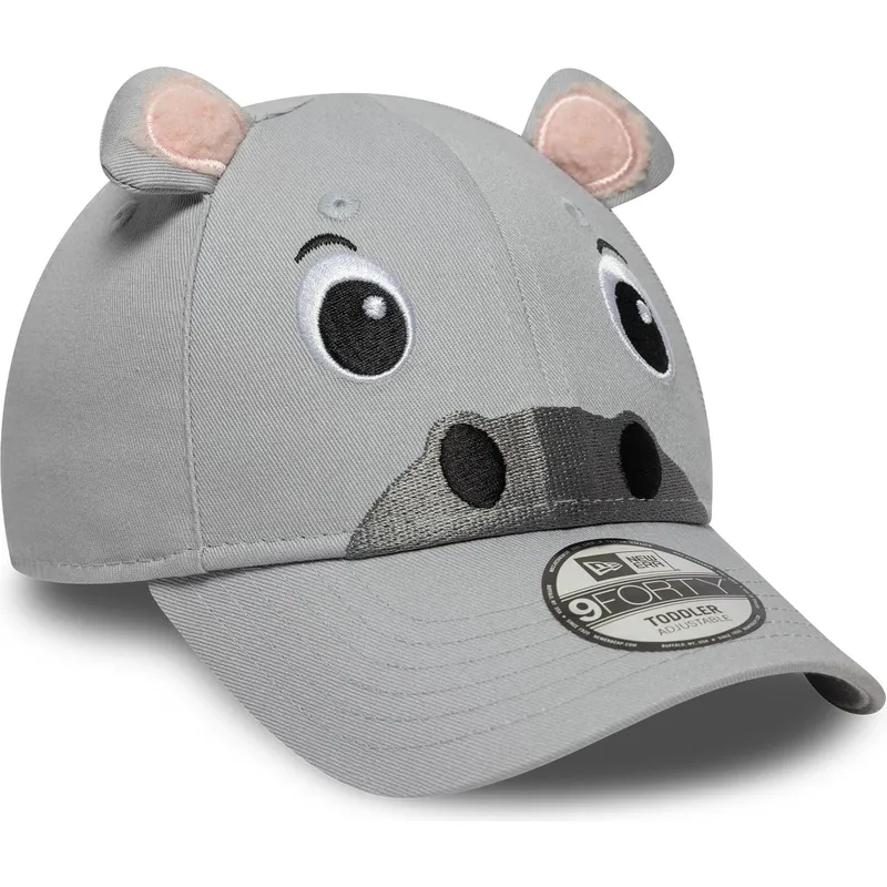 czapka-z-zakrzywionym-daszkiem-szara-regulowana-dla-dziecka-9forty-animal-marki-new-era