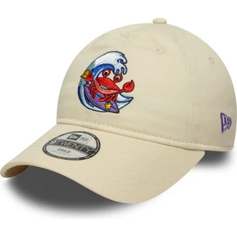 New Era 9TWENTY Surf Crew beige justerbar böjd keps för barn
