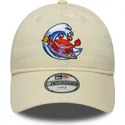 cappellino-beige-con-visiera-curva-regolabile-per-bambino-9twenty-surf-crew-di-new-era