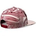 flache-beige-und-rote-snapback-kappe-ma-pattern-von-djinns