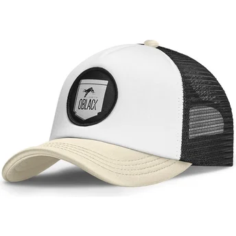 Gorra trucker beige Classic di Oblack