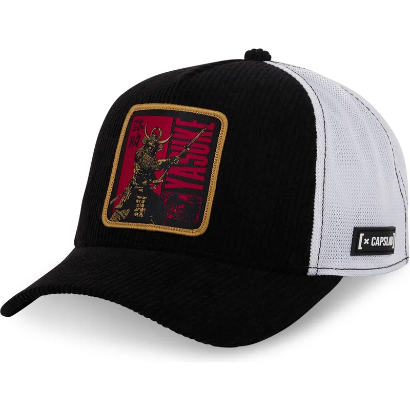 trucker-cap-schwarz-und-weiss-yasuke-yas2-assassin-s-creed-von-capslab