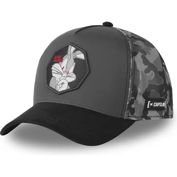 Capslab Bugs Bunny LOO11 BUG Looney Tunes Grey Trucker Hat
