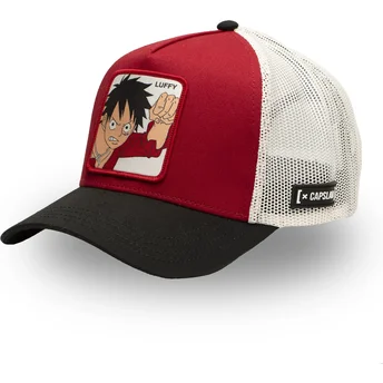 Czapka trucker czerwono-biało-czarna Monkey D. Luffy OP5 RED One Piece od Capslab
