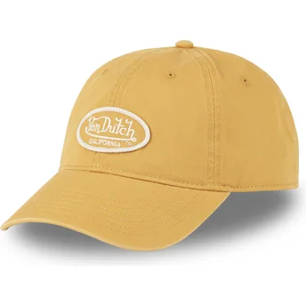 Gelbe verstellbare Curved Cap LOG05 CD von Von Dutch