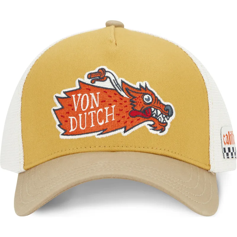 trucker-cap-braun-und-weiss-wild05-von-von-dutch