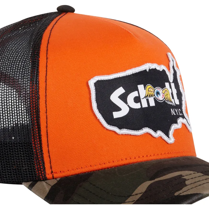 truckerkeps-orange-och-kamouflage-camoo-fran-von-dutch-x-schott-nyc