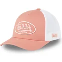 justerbar-rosa-och-vit-trucker-keps-lof-b25-fran-von-dutch