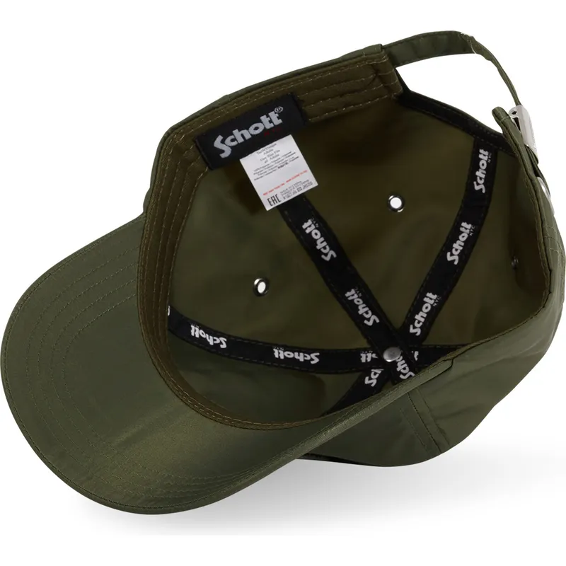 cappellino-verde-con-visiera-curva-regolabile-jet-k-di-von-dutch-x-schott-nyc