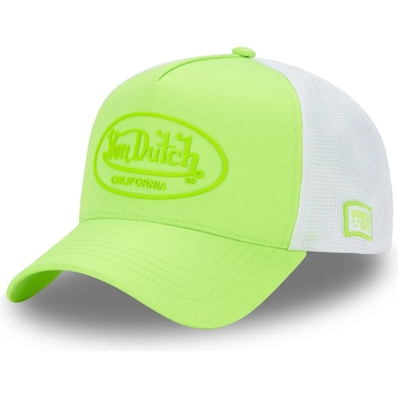 von-dutch-fluo-03-green-and-white-trucker-hat