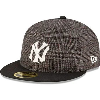 Czarna dopasowana czapka z płaskim daszkiem 59FIFTY Day Retro Crown New York Yankees MLB New Era