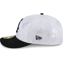 casquette-plate-blanche-et-noire-ajustee-59fifty-day-low-profile-chicago-white-sox-mlb-new-era