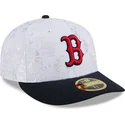 59fifty-day-low-profile-boston-red-sox-mlb-new-era-navy-und-weiss-angepasste-flache-kappe