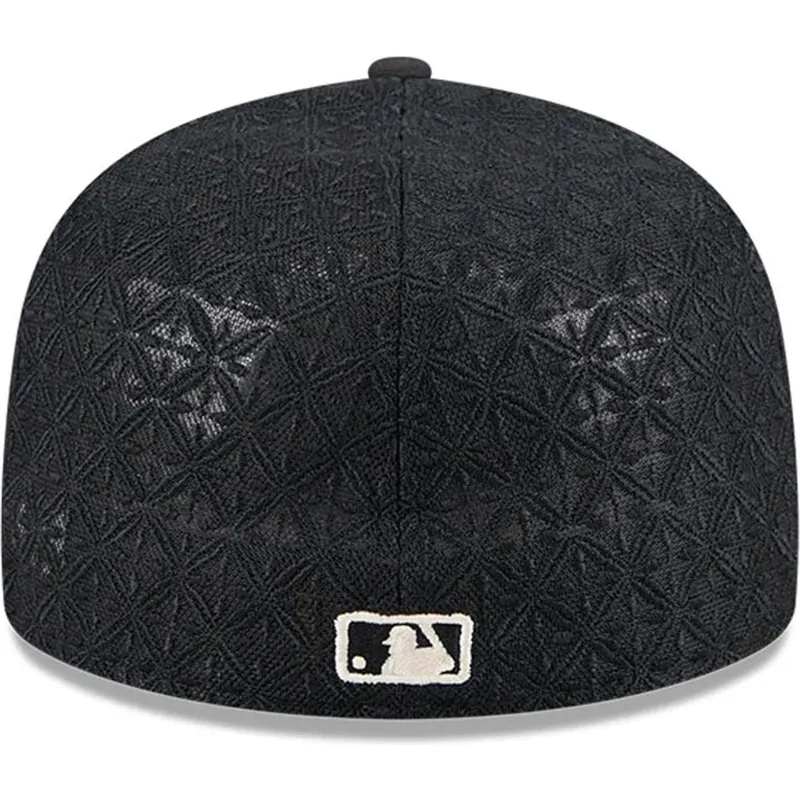cappello-piatto-nero-aderente-59fifty-day-a-frame-dei-los-angeles-dodgers-mlb-di-new-era
