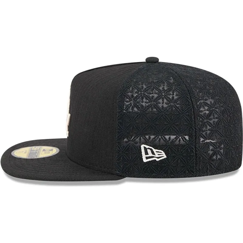 czarna-dopasowana-czapka-z-plaskim-daszkiem-59fifty-day-a-frame-los-angeles-dodgers-mlb-new-era