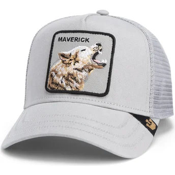 Καπέλο τύπου trucker γκρι λύκος Maverick Howling In Harmony Core Canvas The Farm από Goorin Bros.