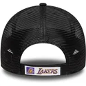 schwarze-verstellbare-trucker-cap-mit-grauem-logo-9forty-der-los-angeles-lakers-nba-von-new-era