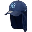 new-era-curved-brim-youth-blue-logo-9forty-sun-shield-new-york-yankees-mlb-blue-snapback-cap