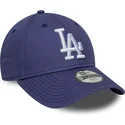 new-era-curved-brim-youth-9forty-league-essential-los-angeles-dodgers-mlb-purple-adjustable-cap