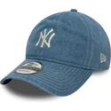 new-era-new-york-yankees-mlb-9twenty-verstellbare-blaue-denim-kappe