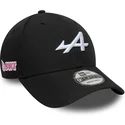 schwarze-9forty-essential-snapback-kappe-mit-gebogenem-schirm-des-alpine-f1-teams-von-new-era
