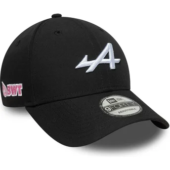 Cappellino curvo nero snapback 9FORTY Essential di Alpine F1 Team Formula 1 di New Era