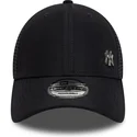 marineblaue-verstellbare-9forty-flawless-trucker-cap-der-new-york-yankees-mlb-von-new-era