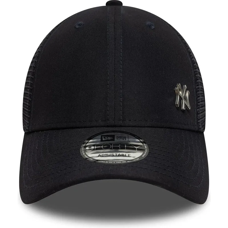 marineblaue-verstellbare-9forty-flawless-trucker-cap-der-new-york-yankees-mlb-von-new-era