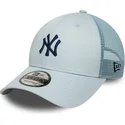 cappellino-trucker-blu-regolabile-con-logo-blu-marino-9forty-homefield-di-new-york-yankees-mlb-di-new-era