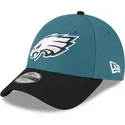 cappello-curvo-verde-e-nero-regolabile-per-bambino-9forty-the-league-dei-philadelphia-eagles-nfl-di-new-era