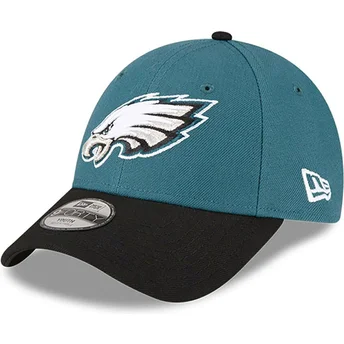 Zielono-czarna zakrzywiona czapka dziecięca 9FORTY The League Philadelphia Eagles NFL New Era