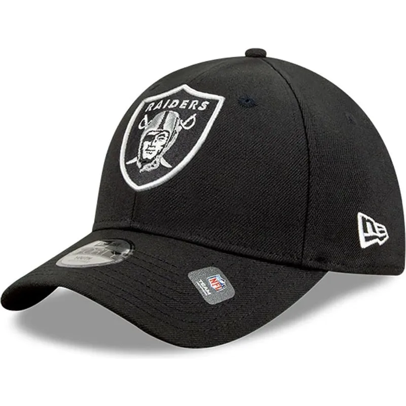 czarna-zakrzywiona-czapka-regulowana-dla-dziecka-9forty-the-league-las-vegas-raiders-nfl-new-era