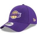 verstellbare-violette-kinderkappe-9forty-the-league-der-los-angeles-lakers-nba-von-new-era
