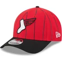 rote-und-schwarze-snapback-kappe-9forty-m-crown-city-connect-der-chicago-white-sox-mlb-von-new-era