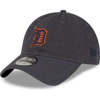 Berretto curvo grigio regolabile 9TWENTY Core Classic dei Detroit Tigers MLB di New Era