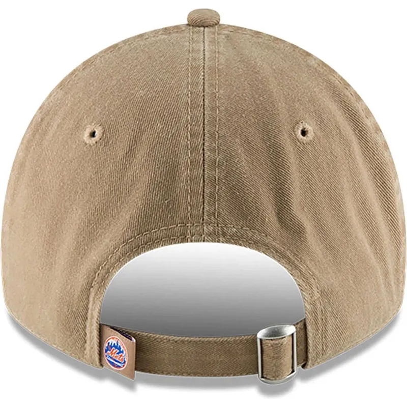 cappellino-curvo-beige-regolabile-9twenty-core-classic-dei-new-york-mets-mlb-di-new-era