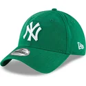new-era-mlb-new-york-yankees-9twenty-core-classic-grune-verstellbare-kappe-mit-gebogenem-schirm