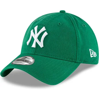 Cappellino curvo verde regolabile 9TWENTY Core Classic dei New York Yankees MLB di New Era