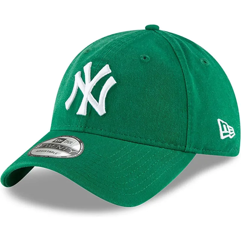 cappellino-curvo-verde-regolabile-9twenty-core-classic-dei-new-york-yankees-mlb-di-new-era