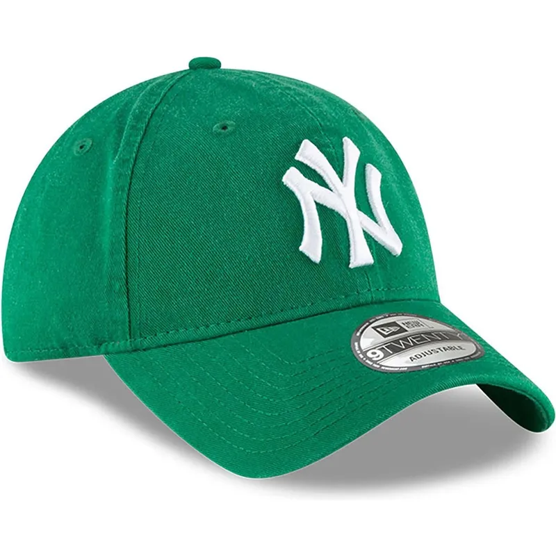 cappellino-curvo-verde-regolabile-9twenty-core-classic-dei-new-york-yankees-mlb-di-new-era