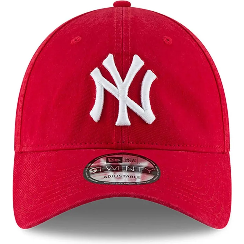 cappellino-curvo-rosso-regolabile-9twenty-core-classic-dei-new-york-yankees-mlb-di-new-era