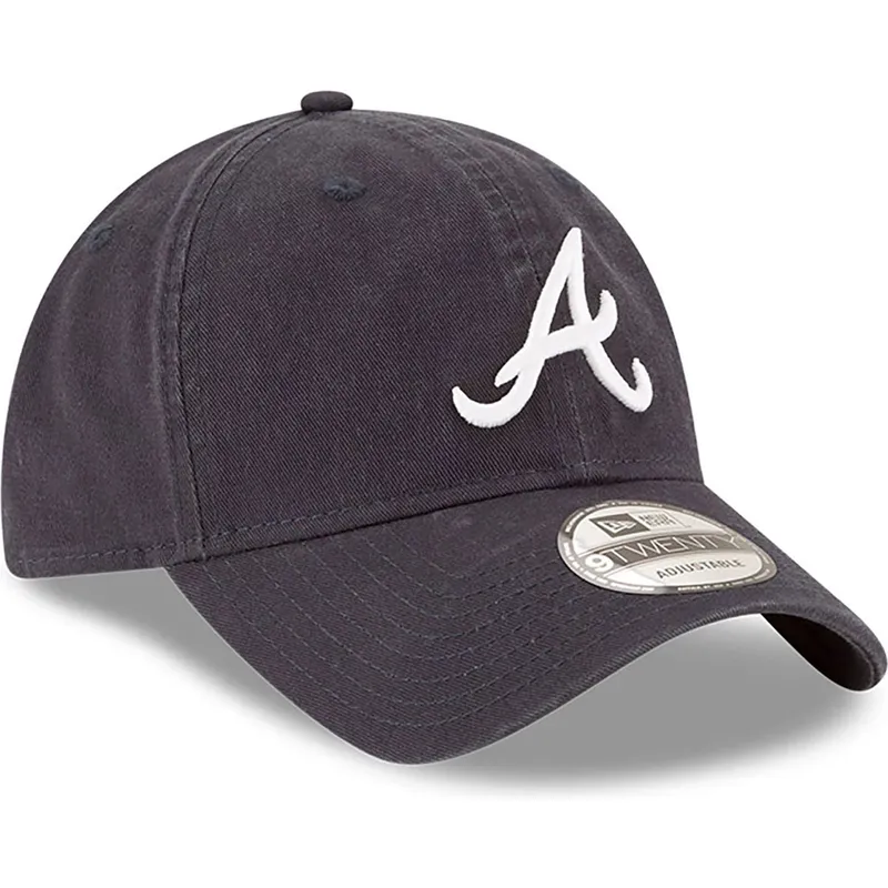 cappellino-curvo-blu-marino-regolabile-9twenty-core-classic-di-atlanta-braves-mlb-di-new-era