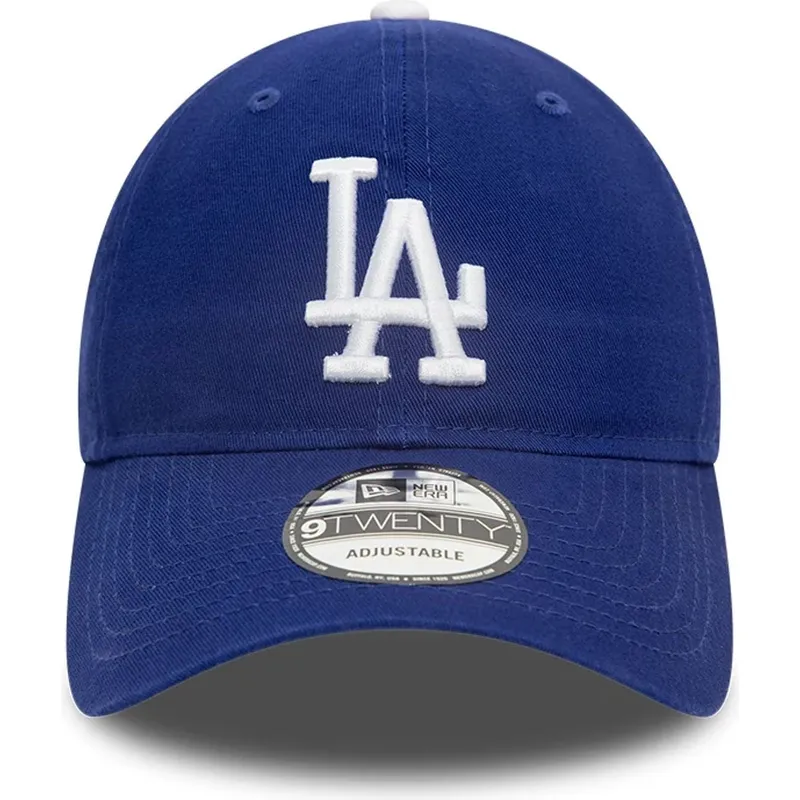 blaue-verstellbare-gebogene-kappe-9twenty-core-classic-der-los-angeles-dodgers-mlb-von-new-era