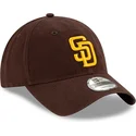 brazowa-regulowana-czapka-z-zakrzywionym-daszkiem-9twenty-core-classic-san-diego-padres-mlb-new-era