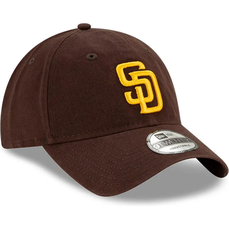 brazowa-regulowana-czapka-z-zakrzywionym-daszkiem-9twenty-core-classic-san-diego-padres-mlb-new-era