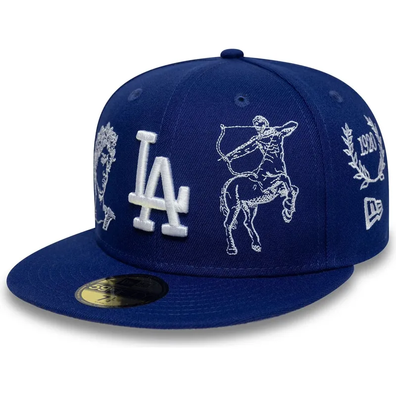 flache-blaue-angepasste-59fifty-mythical-kappe-der-los-angeles-dodgers-mlb-von-new-era