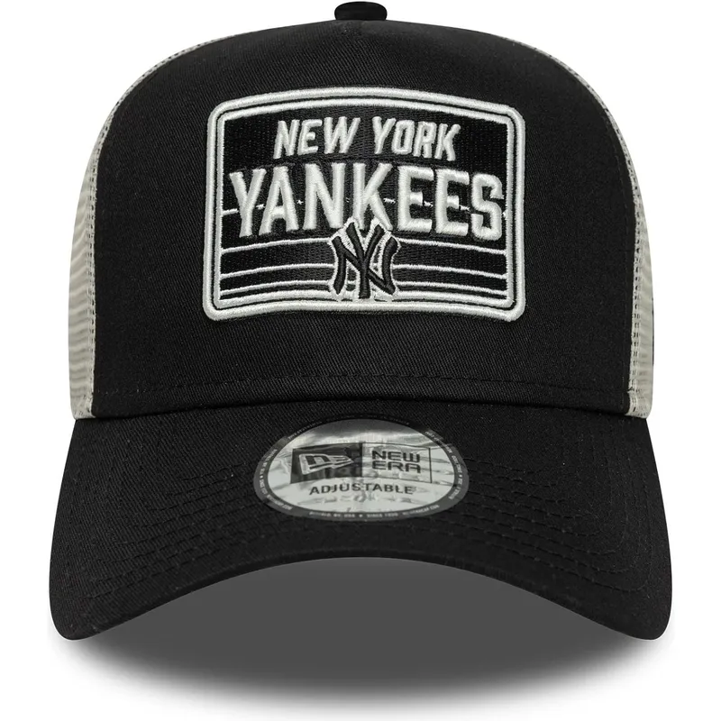 new-era-new-york-yankees-mlb-a-frame-patch-svart-och-vit-truckerkeps